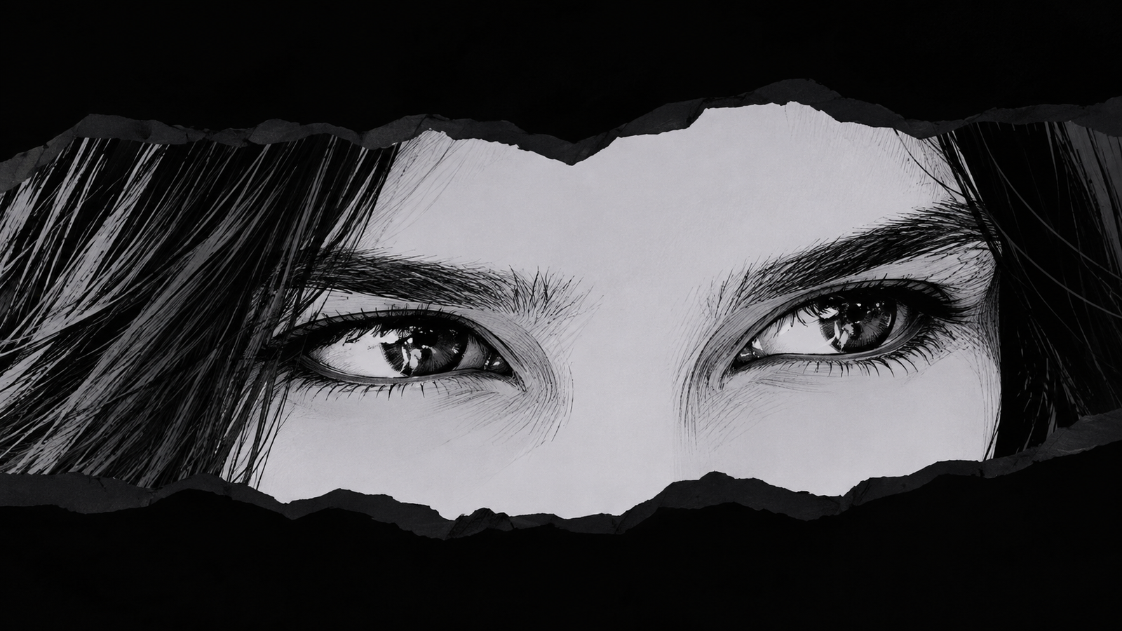 Piercing Eyes Through Torn Shadows